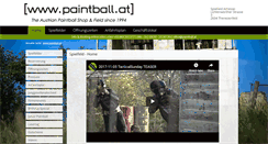 Desktop Screenshot of paintball.at