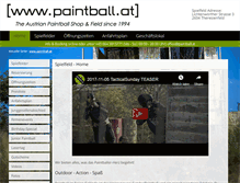 Tablet Screenshot of paintball.at